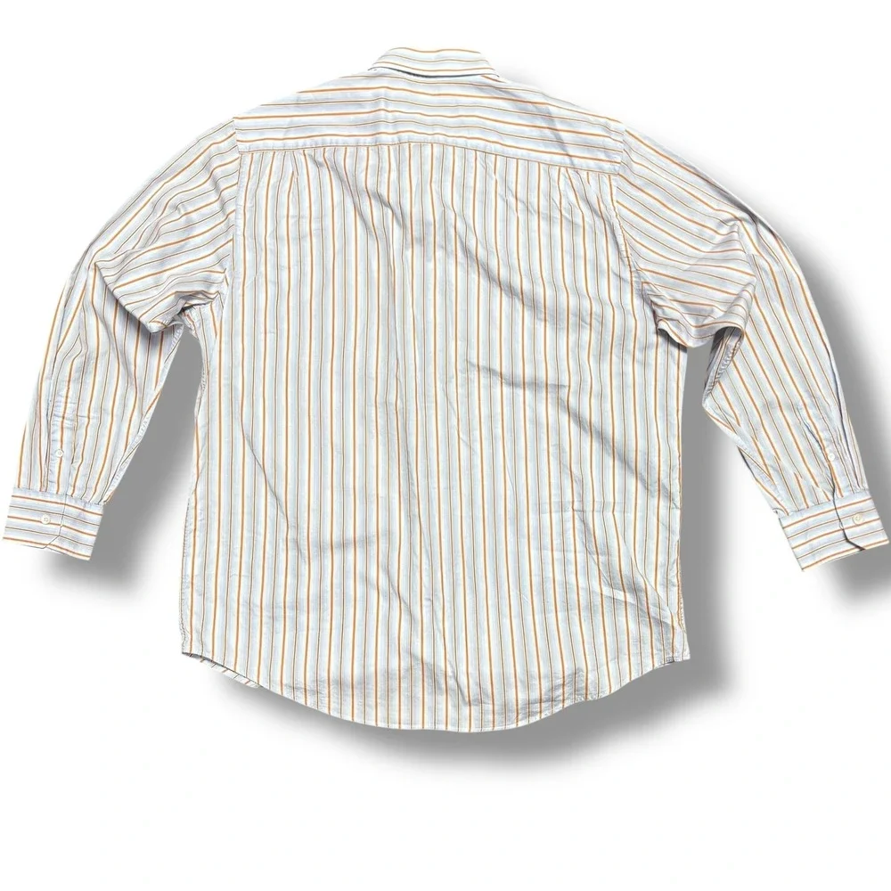 Banana Republic XL Striped Cotton Dress Shirt Classic Workwear‎ Heritage Fit